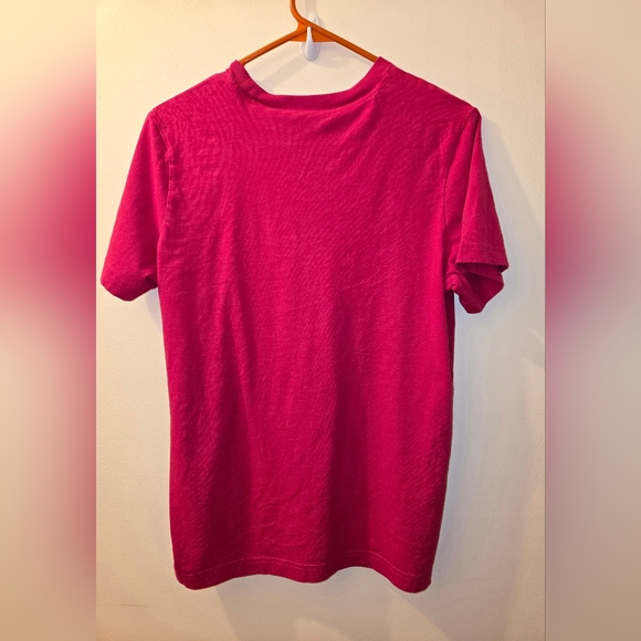 Adidas Pink T-Shirt with Black Logo - Picture 3 of 5